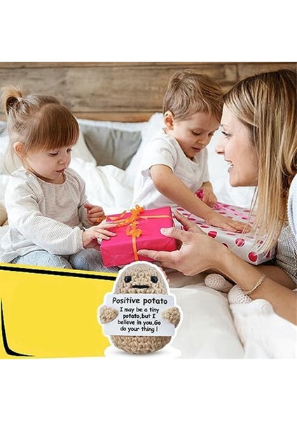 Mini Pozitif Patates, Sevimli Yün Komik Örgü Pozitif Patates, Pozitif Hediyeler Komik Hediye Pozitif Patates B (Yurt Dışından) modelleri