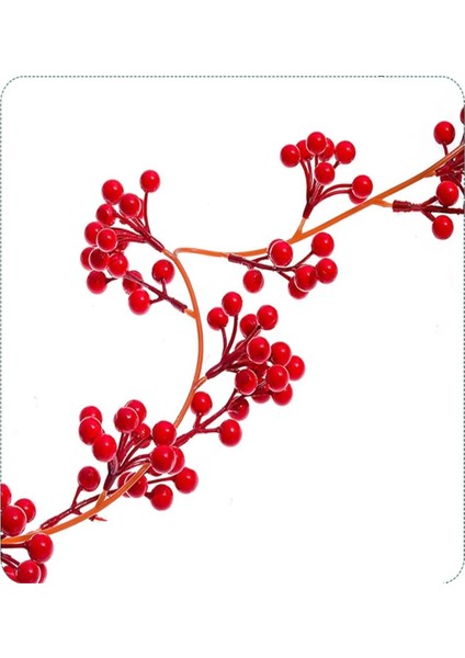 Noel Simüle Kırmızı Berry Vine Bitki Diy Asma Noel Ağacı Ev Dekorasyon Düğün Süslemeleri B (Yurt Dışından) fırsatları