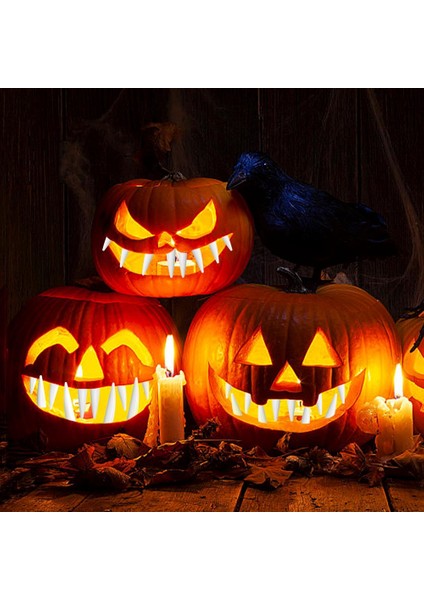 32PCS Cadılar Bayramı Balkabağı Dişleri, Ürkütücü Kabak Dişleri, Cadılar Bayramı Ev Dekorasyon Okulu Aktiviteleri Için Fener Dişleri (Yurt Dışından) indirimleri