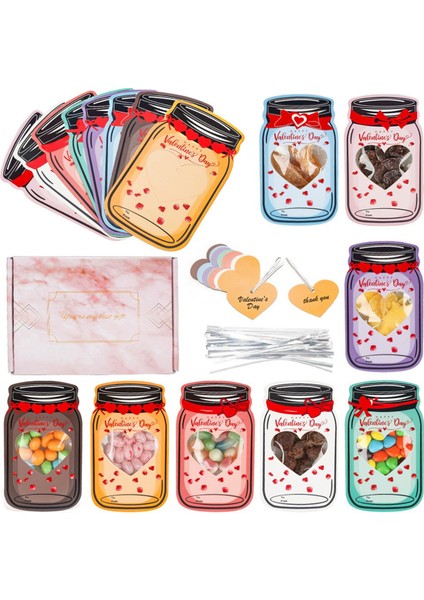 Sevgililer Günü Kartı Çocuklar Için 48 Paket Şeker Kavanoz Okulu Hediye Kartları Sınıf Partisi Için Set (Yurt Dışından)