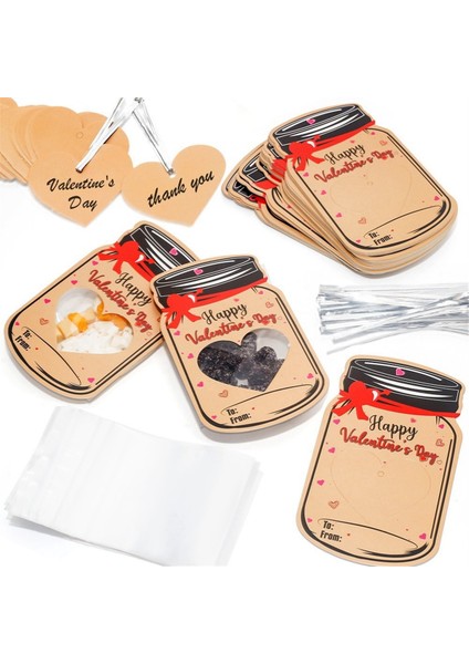 50PCS Sevgililer Günü Çocuklar Için Hediye Kartları Sevgililer Sınıf Değişimi Eğlence Paketi Sevgililer Günü Tebrik Kartı Seti (Yurt Dışından) fırsatları