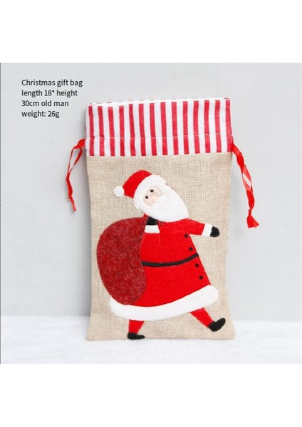 Noel Şeker Çantası Draw String Hediye Çantaları Noel Tavan Partisi Favors Için Sevimli Çantalar (Yurt Dışından) fiyatları