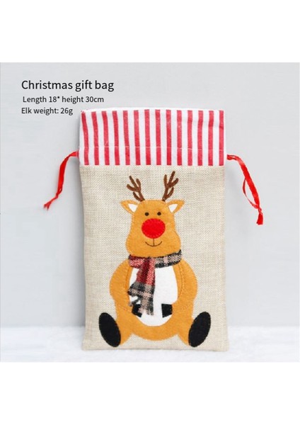 Noel Şeker Çantası Draw String Hediye Çantaları Noel Tavan Partisi Favors Için Sevimli Çantalar (Yurt Dışından) modelleri