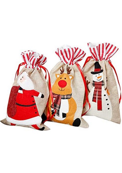 Noel Şeker Çantası Draw String Hediye Çantaları Noel Tavan Partisi Favors Için Sevimli Çantalar (Yurt Dışından) indirimleri