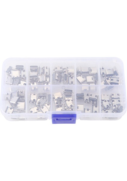 100PCS/LOT 10MODEL Type-C Type-C USB Şarj Dock Connectors Mix 6pin ve 16PIN Telefon ve Dijital Ürün Onarım Kitleri Için Kullanım (Yurt Dışından)