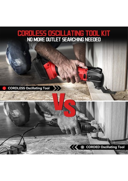 Milwaukee Foot Için Uygun 18V Pil Çok Function Elektrik Kırpma Testere Titreşimli Ahşap Işleme Araçları (Yurt Dışından) fırsatları