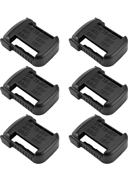 6pcs Pil Montajlar Dewalt Siyah ve Decker Kutusu Için Pil Depolama Rafı Tutucu Koruma Askı 18V 20V Pil (Yurt Dışından) fiyatları