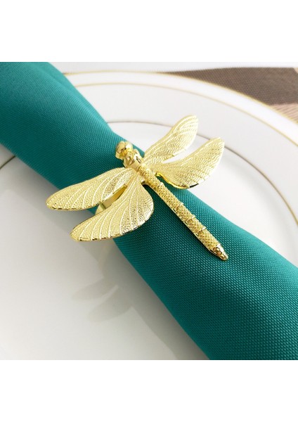 6pcs Dragonfly Peçete Yüzüğü Gümüş Dıy Hotel Düğün Ziyafet Masası Ekran Metal Peçete Tokası Noel Dekorasyonu (Yurt Dışından) modelleri