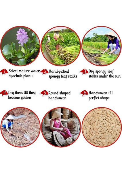 Oval Dokuma Placemats, Doğal Su Sümbül Placematları, Saman Örgülü Rattan Placemats, 12X16 Inç 4 Paketi (Yurt Dışından) modelleri