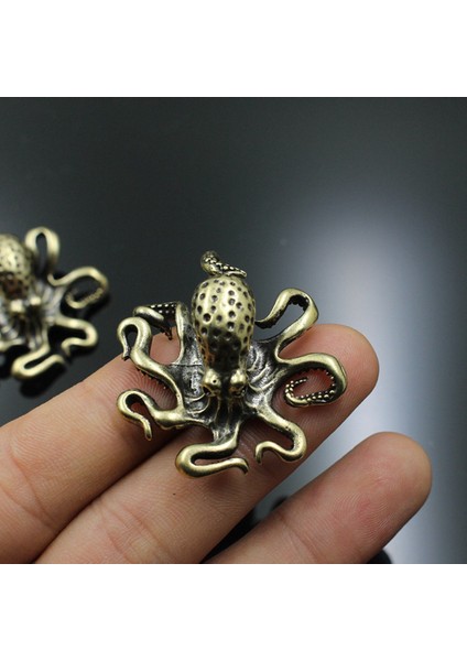 Bakır Ahtapot Ev Dekoru Antika Bakır Hayvan Figürin Minyatürler Masa Süs Aksesuarları Tablo Çay Evcil Hayvanlar El Sanatları (Yurt Dışından) fiyatları
