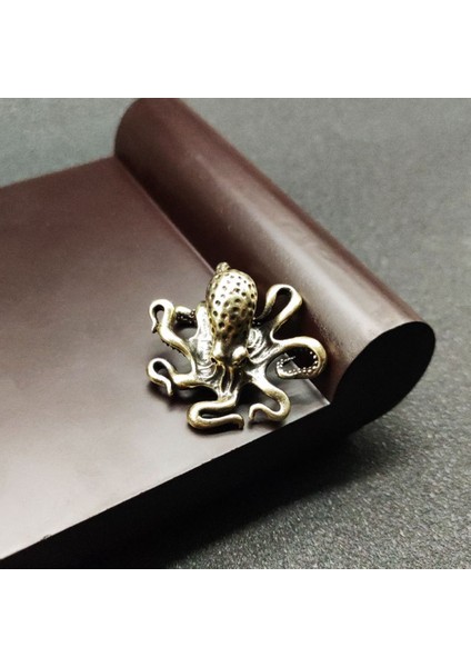 Bakır Ahtapot Ev Dekoru Antika Bakır Hayvan Figürin Minyatürler Masa Süs Aksesuarları Tablo Çay Evcil Hayvanlar El Sanatları (Yurt Dışından) fırsatları