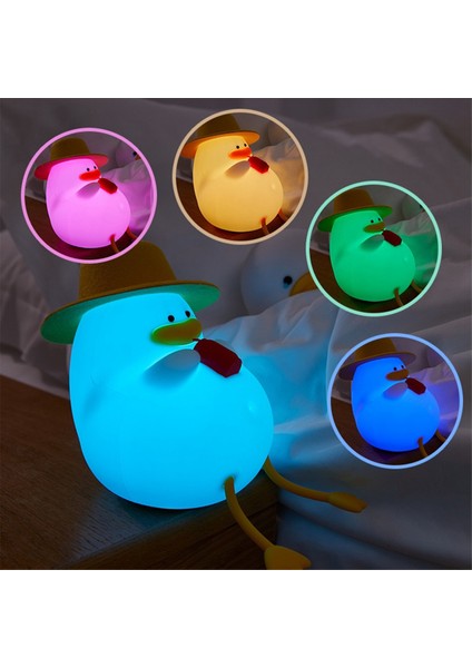 Gece Işığı - Happy Duck Premium Silikon Lambalar, Yatma Time Ambiyansı Için Sevimli ve Dimmabable Gece Işığı (Yurt Dışından) fırsatları