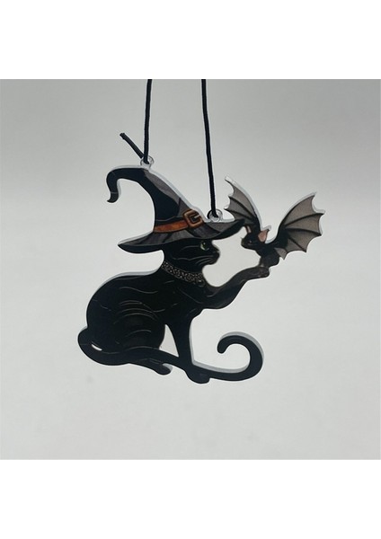 2pcs Cadılar Bayramı Kedi Yarasa Kapı Dekorasyonu Ev Kapı ve Pencere Dik Açısı Dekorasyonu Cadılar Bayramı Korku Parti Malzemeleri (Yurt Dışından) fiyatları