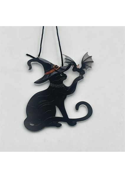 2pcs Cadılar Bayramı Kedi Yarasa Kapı Dekorasyonu Ev Kapı ve Pencere Dik Açısı Dekorasyonu Cadılar Bayramı Korku Parti Malzemeleri (Yurt Dışından) modelleri