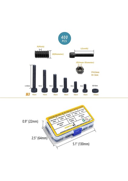 Silindirik Kombinasyon Vidalı Somun Seti ile Altıgen Soket Vidaları (Yurt Dışından) modelleri