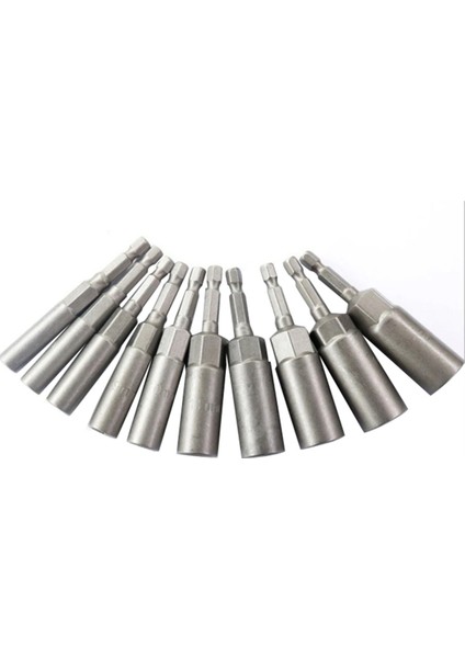 10PCS 6MM-15MM Altı Soket Kollu Mozalar Somun Sürücü Seti Tornavida Set Elektrikli Alışlar Bitler Set (Yurt Dışından)