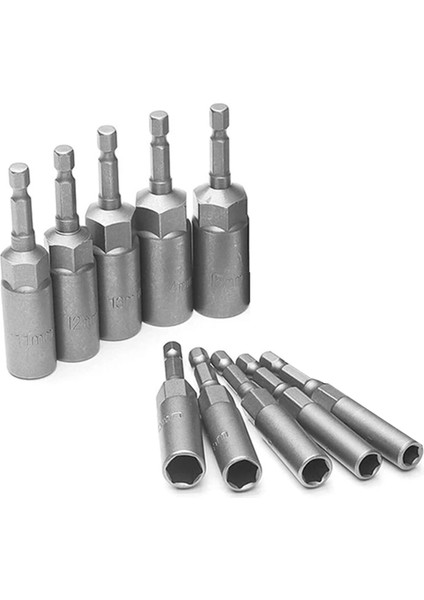 10PCS 6MM-15MM Altı Soket Kollu Mozalar Somun Sürücü Seti Tornavida Set Elektrikli Alışlar Bitler Set (Yurt Dışından) modelleri