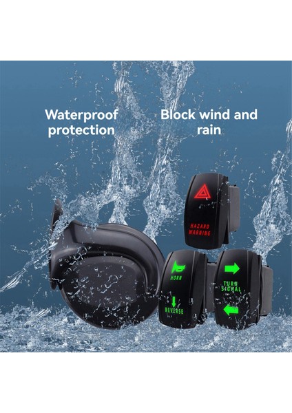 Evrensel Atv Utv Turn Sinyal Korna Kiti, 2 Bağlantı Noktası USB Rölesi Boynuz Sigorta Teli Ters Işık Flaşör Yanıp Söndürücü Kiti (Yurt Dışından)