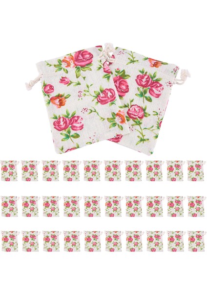 30 Paket Gül Çekme Çantaları Çuval Taşma Çiçek Çantası Çantalar Hediye Çantaları Dıy Craft Düğün Partisi Için Takı Torbaları (Yurt Dışından) fiyatları