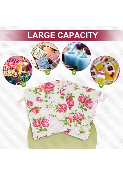 30 Paket Gül Çekme Çantaları Çuval Taşma Çiçek Çantası Çantalar Hediye Çantaları Dıy Craft Düğün Partisi Için Takı Torbaları (Yurt Dışından) indirimleri