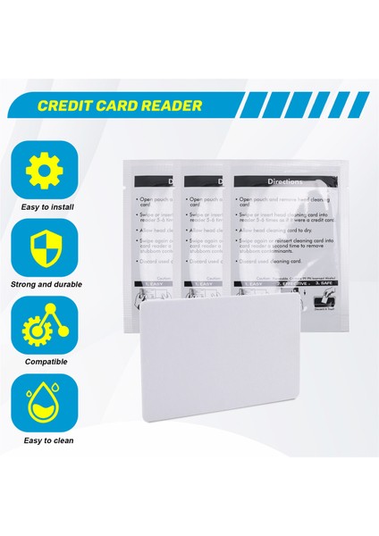 Kart Okuyucu Temizlik Kartları - Çift Yan Kredi Kartı Okuyucu Temizleyici, CR80 Kart Okuyucu Temizleyici Pos Temizleme Kartları (25 Pcs) (Yurt Dışından) fırsatları