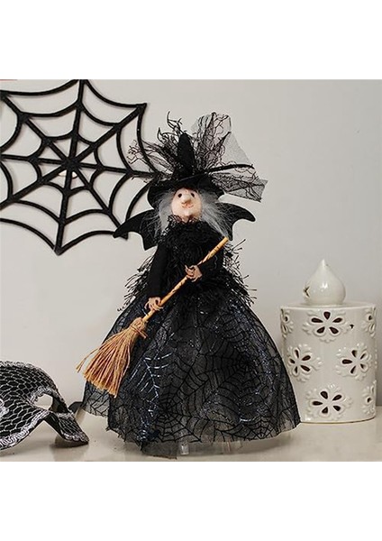 Cadılar Bayramı Cadı Dekorasyonu 11 Inç Cadı Bebeği Cadılar Bayramı Diken Cadı Bebeği Cadı Şapkası ve Cadı Süpürge Yeşil (Yurt Dışından) fırsatları