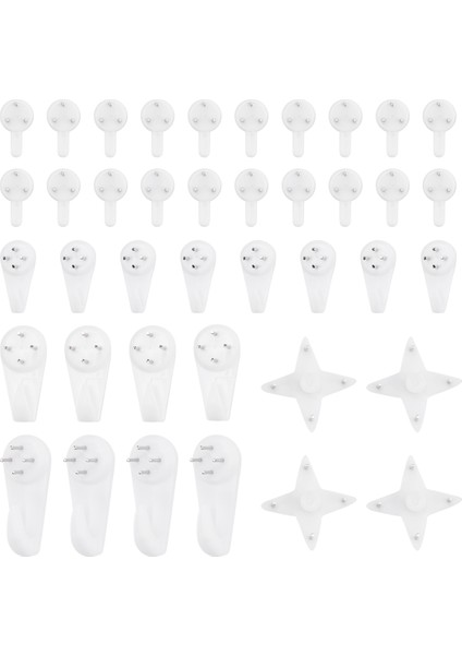 40PCS Görünmez Tırnak Vidaları Duvar Kancaları Resim Askıları Tracess Fotoğraf Kancası Çok Işlevli Resim Boyama Çerçevesi Askı (Yurt Dışından) fiyatları