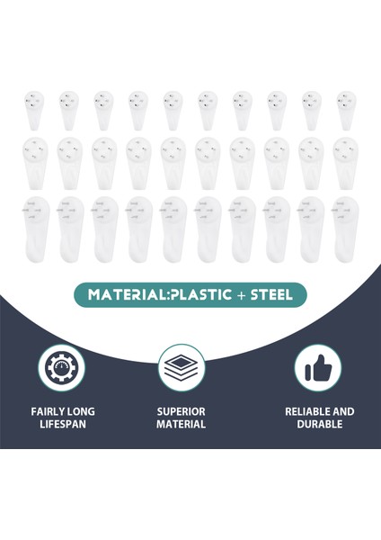 40PCS Görünmez Tırnak Vidaları Duvar Kancaları Resim Askıları Tracess Fotoğraf Kancası Çok Işlevli Resim Boyama Çerçevesi Askı (Yurt Dışından) fırsatları