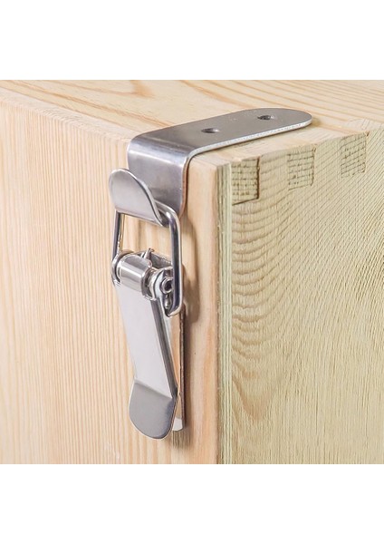 4pcs 90 Derece Kanca Kilit Cıvatası 304 Paslanmaz Çelik Yay Yüklü Çizim Kapı Çekmecesi Için Kelepçe Kelepçesi Araç Kutusu (Yurt Dışından) modelleri