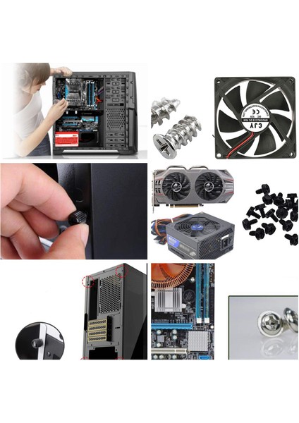 330PCS Dıy Anakart Pc Kişisel Bilgisayar Kılıfı Fan Fan El Vidalı Cıvata Standof (Yurt Dışından) fırsatları