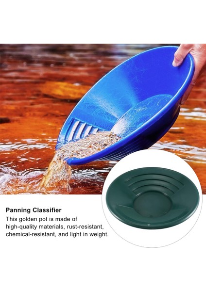 1pcs Plastik Altın Tan Havzası Nugget Madencilik Tavası Dredging Prospecting Nehir Aracı Yıkama Altın Panlama Ekipmanları, Yeşil (Yurt Dışından) fırsatları