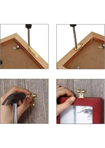 282PCS Metal Fotoğraf Kanca Fotoğraf Çerçevesi Asma Montaj Aksesuarları Çok Amaçlı Saat Duvar Çizim Askı Kiti (Yurt Dışından) indirimleri