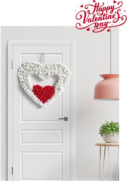 Sevgililer Günü Çelenk, Yapay Kalp Şekleli Çelenk Ön Kapı Için Gül Petal Çelenkleri, Sevgililer Günü Yıldönümü (Yurt Dışından) fiyatları