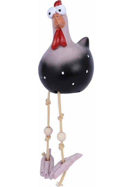 Reçine Horoz Açık Heykelleri Komik, Su Geçirmez ve Uygun Avlu, Bahçe, Balkon Dekorasyonu Siyah Solmaz (Yurt Dışından)