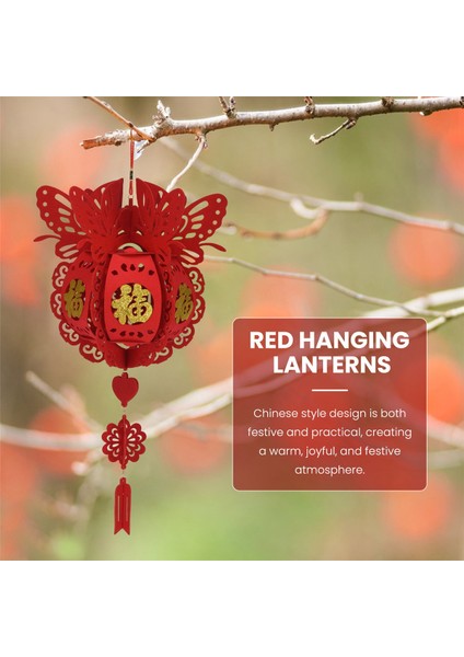 2pcs Su Geçirmez Iyi Servet Kırmızı Kağıt Fenerler Için Çin Yeni Yıl Bahar Festivali Partisi Kutlaması Ev Dekor (Yurt Dışından) indirimleri