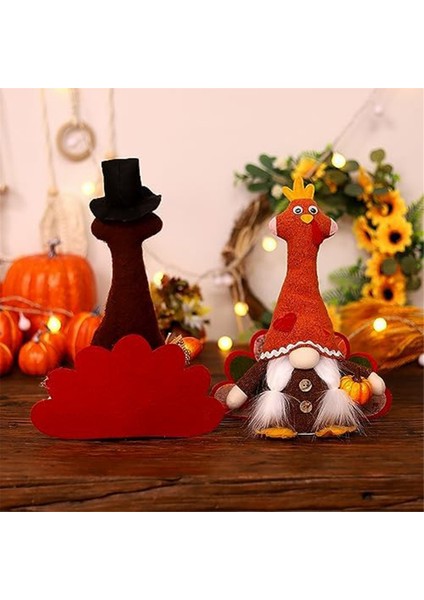 Sonbahar Cüceleri Peluş, El Yapımı Şükran Günü Parlayan Hindi Sonbahar Dekorasyonları Hasat Hediyesi, Ev Mutfak Dekor Malzemeleri B (Yurt Dışından) fiyatları