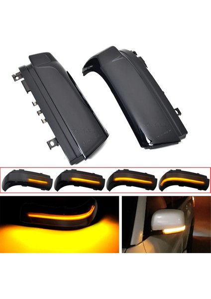 LED Dinamik Dönüş Sinyal Işıkları Yan Ayna Göstergesi Mitsubishi Pajero V73 V77 V93 V97 8351A029 8351A030 (Yurt Dışından) indirimleri
