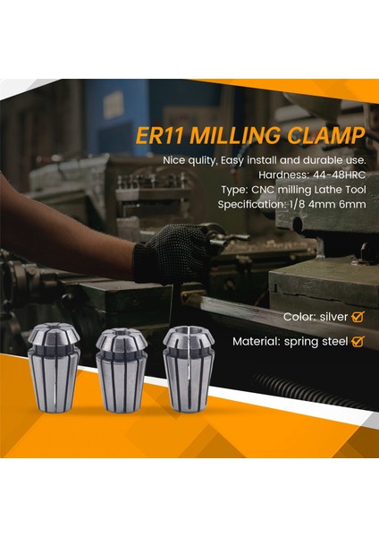 ER11 Cnc Kolet Chucks Alet Bitleri Tutucu 1/8 Inç (3.175MM) 4mm 6mm (Yurt Dışından) fırsatları
