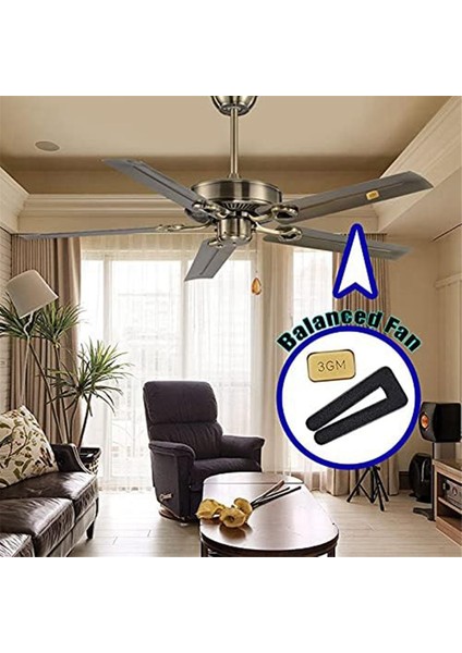 Tavan Fan Bıçağı Dengeleme Kiti, 6pc Dirençli Fan Bıçakları Denge Klipsleri 18 Pc Metal Kendinden Yapışkan 3g Tavan Fan Ağırlıkları (Yurt Dışından) fiyatları