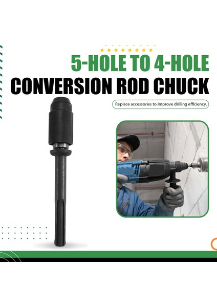 Beş Delikli Ila Dört Delikli Dönüşüm Çubuğu Chuck Black Electric Hammer Dönüştürücü Dönüşüm Çubuğu Damalı (Yurt Dışından) fırsatları