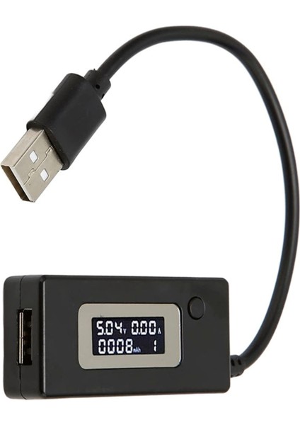 USB Voltaj/amper Güç Ölçer Test Cihazı Multimetre Dijital Multimetre USB 2.0 Çok Fonksiyonlu Elektrik Test Cihazı Kapasitesi. (Yurt Dışından)
