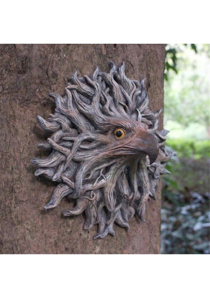Reçine El Sanatları Kabuğu Kartal Yüz Ağacı Asma Bahçe Kolye Yaratıcıları Açık Bahçe Dekorasyonları (Yurt Dışından) modelleri