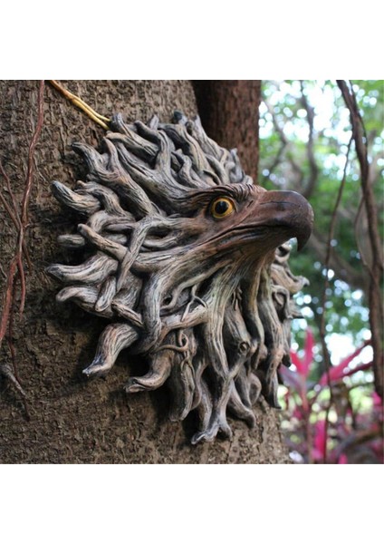 Reçine El Sanatları Kabuğu Kartal Yüz Ağacı Asma Bahçe Kolye Yaratıcıları Açık Bahçe Dekorasyonları (Yurt Dışından) indirimleri