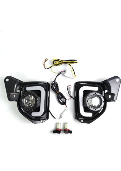 2pcs LED 12V Abs Araba Sis Lambası Drl Toyota Hiace Için Gündüz Çalışan Işık 2014 2015 2016 2017 2018 Dönüş Sinyali ile (Yurt Dışından)