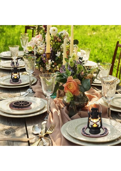 24PCS Batı Teması Parti Partisi Cowboy Masa Centerpieces Şanslı At Nalı Mini Fenerler Ahşap Dört Tekerlekli El Sanatları (Yurt Dışından) modelleri