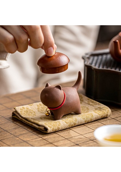 Siyah Sevimli Kedi Çay Evcil Hayvan Çay Sanat Süsleri Için Seramik Çay Seti Aksesuarları Kedi Teanware (Yurt Dışından) indirimleri