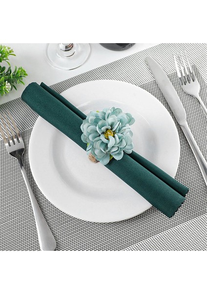 Inci Peçete Yüzükleri, Rustik Gül Peçete Yüzükleri Masa Dekorasyonu Sarı Çiçek Yemeği Peçete Tutucu (Yurt Dışından) indirimleri
