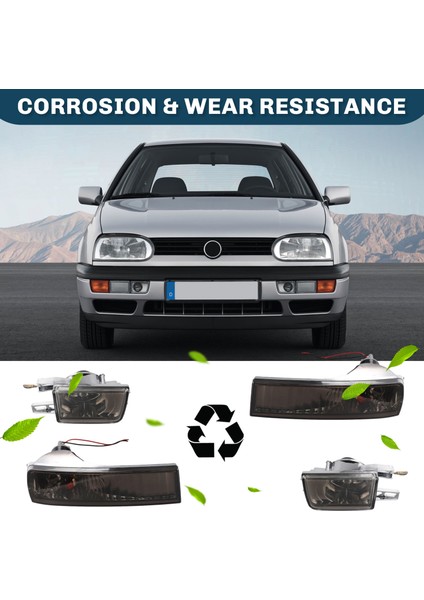 1set Ön Tampon Sis Farları+Vw Golf Için Sinyal Lambaları Mk3 1993-1998 1HM941778 1HM941777 1HM953155 1HM953156 (Yurt Dışından) fırsatları
