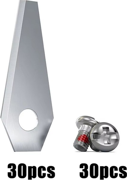 30 Adet Titanyum Kaplamalı Paslanmaz Çelik Yedek Bıçaklar Bosch Indego 800, 1000, 1200 Otomatik Çim Makinesi Bıçakları, A (Yurt Dışından) fırsatları