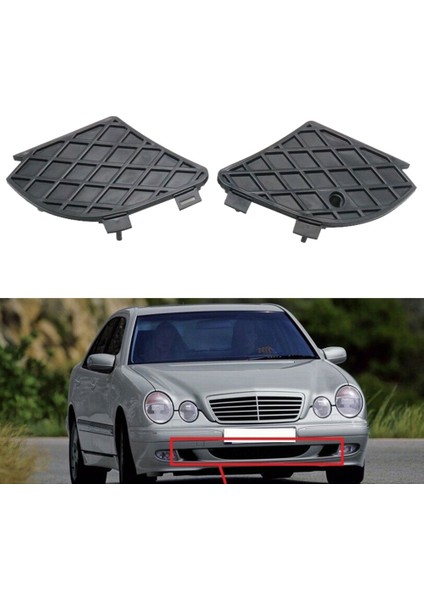 2108850153 Araba Ön Sol Tampon Sis Kapağı Kapağı Çerçeve Izgarası Için Mercedes Benz E-Serisi W210 E320 E430 E55 1999-2003 (Yurt Dışından) modelleri